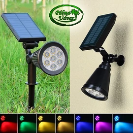 Napelemes Solar kerti lámpa 7 LED RGB IP65